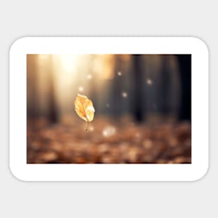 Leaf Air Nature Serene Tranquil Peaceful Sticker